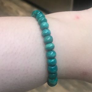 Green beaded bracelet